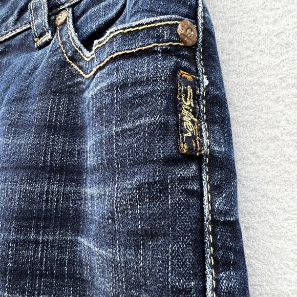Silver Jean Co. Jeans Women's 27x32 (4) Dark Blue Suki Bootcut Flare Preppy - Picture 3 of 15